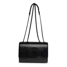 Bolsa Bcala-c Steve Madden Mujer Acabado De Los Herrajes Negro Color Negro Color De La Correa De Hombro Negro Diseño De La Tela Estampado En Croco