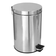 Lixeira Com Pedal Em Aço Inox 12 Litros