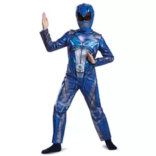 Disfraz Para Niño Ranger Azul Power Rangers Talla Small