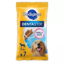 Petisco Para Cães Adultos Raças Grandes Pedigree Dentastix Pacote 270g 7 Unidades