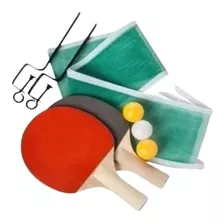 Kit Ping Pong 2 Raquetes 3 Bolas Rede Haste Tênis Mesa Lazer