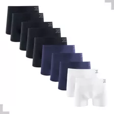 Kit 10 Cueca Boxer Microfibra Sem Costura Zee Rucci Elastano