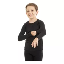 Camisa Blusa Térmica Infantil Proteção Flanelada Frio Invern