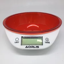 Balanza De Cocina Con Pantalla Lcd De Precisión Digital 5kg Capacidad Máxima 5 Kg Color Rojo