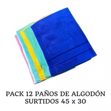 Paños De Cocina Limpieza Colores Surtidos Algodon 45x30