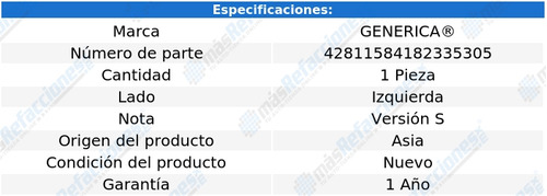 Parrilla Izquierda Toyota Corolla S 2014-2015 P/faro Tyc Foto 2