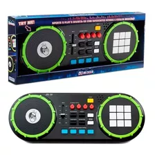 Simulador Dj Mixer Brinquedo Eletrônico Com Led Infantil