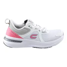 Tenis Mujer Court A1779j Nebula Deporte Ligeros Blanco Rosa