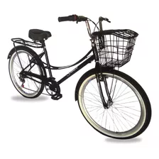 Bicicleta Aro 26 Marcha 7v Bike Feminina Ceci Bagageiro Mk