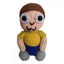 100% Crochet, Amigurumi, Peluche, Muñeco, Adorno Morty