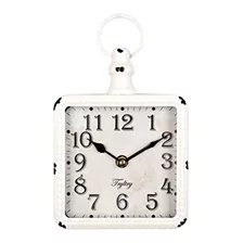 Tryltry Reloj De Pared Pequeño Rectangular Retro, Funciona 