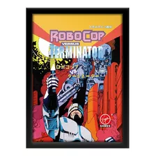 Quadro Capa Robocop Vs Terminator Jp Sega Mega Drive 33x45cm