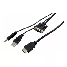 Visiontek Adaptador Activo Vga A Hdmi Con Audio, 5 Pies, Ma.