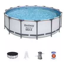 Piscina Grande Bestway 4.57 M X 1.22 M Nueva + Escalera