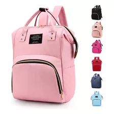 Bolsa De Maternidade Impermeável Bebê Preta Menino Menina Cor Rosa