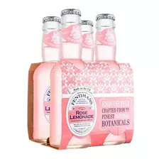 Pack 4x Fentimans Premium Tonic Rose Lemonade Agua Tonica