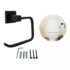 Porta Rollo Ray Terra Bronce Negro Premium Baño Calidad 