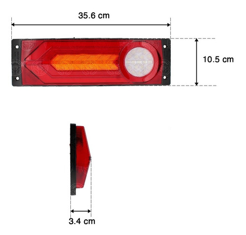 Par Plafon Calavera 65 Led Gel Nissan Np300 Estaca Flecha  Foto 2