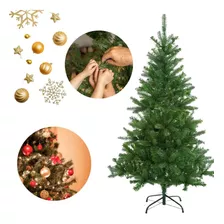 Árvore De Natal Pinheiro 180cm Grande Verde 450 Galhos