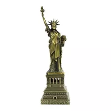 Souvenier Monumento Estatua Da Liberdade 25 Cm Usa - Metal 