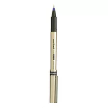 Caneta Roller Ball 0.7 Deluxe Fine Ub-177 Uni Fine Cor Da Tinta Azul Cor Do Exterior Dourado