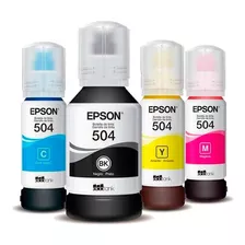 Pack 4 Tintas Epson Original T504 L4150, L4160, L6161, L6171