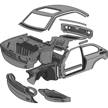 Frente (izq S/optica) Subaru Legacy 92-93