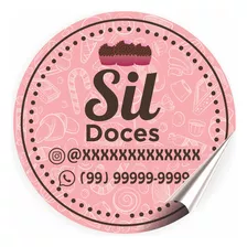 250 Adesivos Personalizados 3x3cm Para Validade E Produção