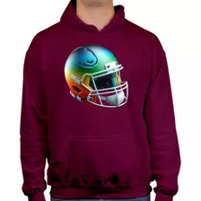 Sudadera Con Capucha - Casco Futbol Americano - Deportes