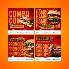 Pack Hamburgueria Editavél Psd (arte Para Feed E Story)