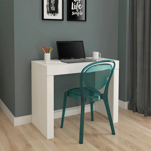 Escrivaninha Escritorio Permóbili Cléo 95cm X 76cm X 46.5cm Branco