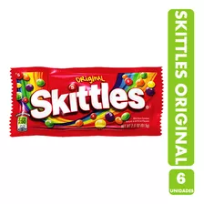 Skittles Original - Envase Rojo - Caramelos (pack Con 6 Un)