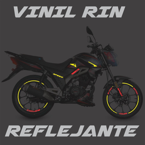 Kit Sticker Rin Reflejantes Vento Cyclone 150 + Regalo Foto 10