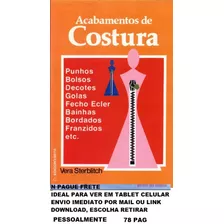 Livro Acabamento De Costura Aprenda - Envio Imediato