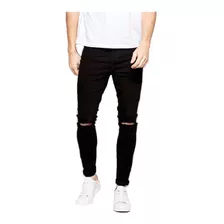 Calça Masculina Rasgada N Joelho C Lycra Homem Garoto /jeans