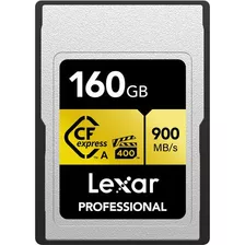 Tarjeta De Memoria Lexar Cfexpress Tipo A De 160 Gb, Color Dorado, 900 Mb/s