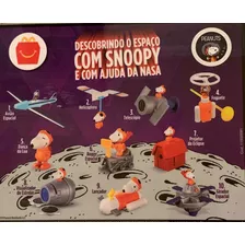Coleção Completa 10 Brinquedos Snoopy Nasa Mc Donalds 2019 