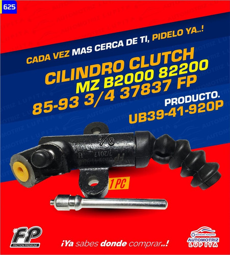 Cilindro Clutch Mazda B2000/b2200 Modelos 85-93 Me 3/4 Nikko Foto 4