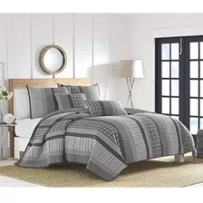 Nautica - King Quilt Set, Cotton Reversible Bedding, Home De