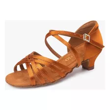 Zapatos De Baile Latino, Salsa, Interior. Taco Bajo Talle39