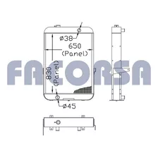 Radiador Cosechadora John Deere 1075/1085/1175 Facorsa