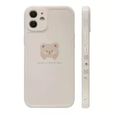 Funda Para iPhone 12, Beige/estampe De Oso