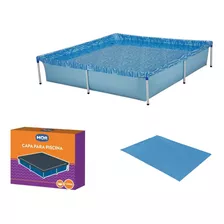 Kit Piscina Estrutural 1500 Litros + Capa + Forro - Mor