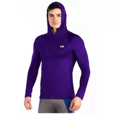 Xl Y 2xl Playera Con Capucha Licra Deportiva Gym Manga Larga