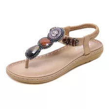 Ielgy Zapatos Mujer Sandalias Cuentas Retro Vacaciones Playa