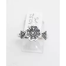 Anillo De Plata 9mm Flor N°15 P1032