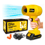 Soprador De Ar Turbo 21v Portátil Bateria Recarregável Potente Para Folhas Pó Limpeza Carro Tso-21a The Black Tools Amarelo 127/220v