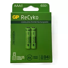 Pilas Recargables Aaa 650 Mah Marca Gp Ideal Para Telefonos