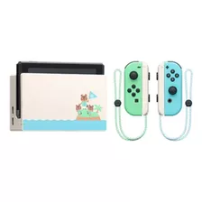 Nintendo Switch 32gb Animal Crossing: New Horizons + Juego Color Verde Pastel Y Azul Pastel