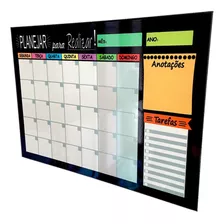 Planner Organizador Mensal Anotações 60x40 Metal Com 12 Imãs